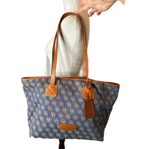 Dooney Bourke Blue Jean Denim Monogram 